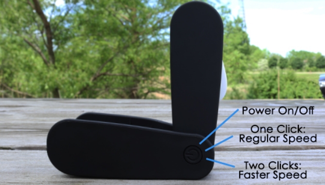 Picture 4 of Mini Flow Fan: Handheld Rechargeable Pocket Fan