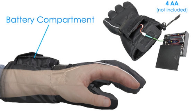 Picture 6 of Battery Operated Heated Gloves - Unisex