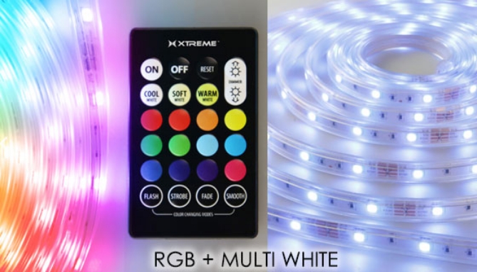 Picture 3 of Indoor and Outdoor Multi-Color LED Heavy Duty Light Strip with Remote - 16ft