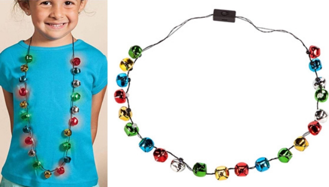 Picture 2 of Flashing Jingle Bell Necklace