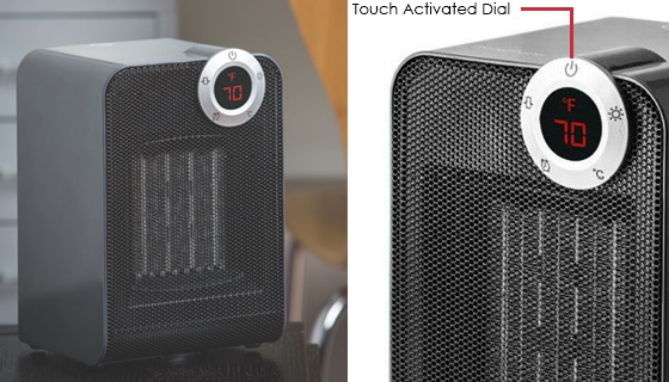 Click to view picture 3 of Touch-Activated Digital Oscillating Space Heater by Modern Home