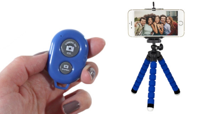 Picture 2 of 3-in-1 Selfie Tripod Kit with Bluetooth Shutter Button