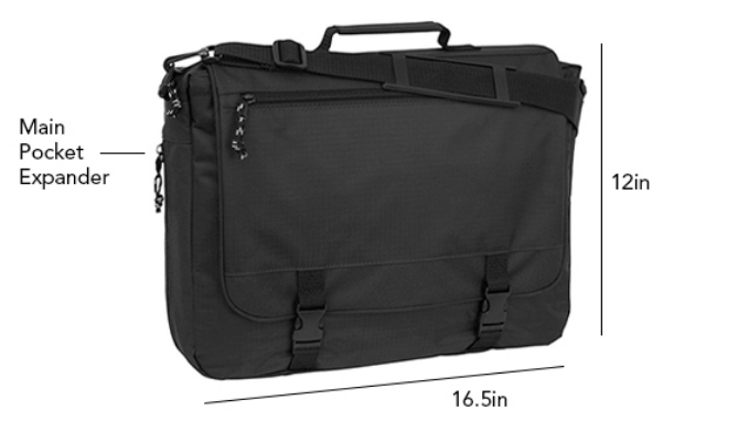 Click to view picture 4 of Mercury Luggage Extendable Portfolio Briefcase