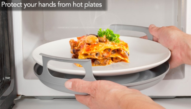 Picture 3 of Microwave Cool Caddy: Carry Hot Bowls and Plates