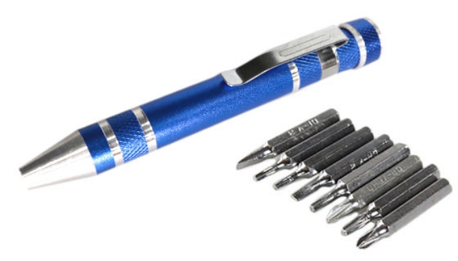 Click to view picture 2 of 8 in 1 Precision Screwdriver Tool Set Pen Style