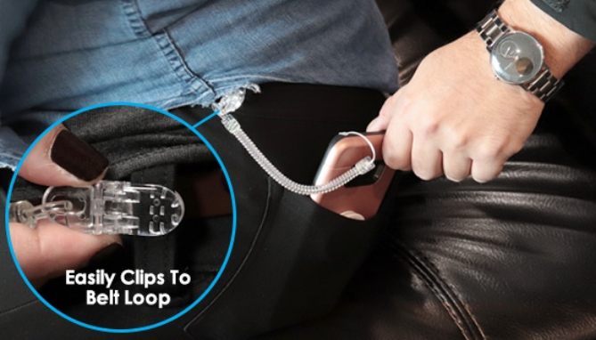 Picture 3 of Smartphone Anti-theft Cable with Clip