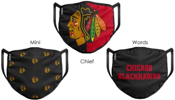 Picture 2 of Chicago Blackhawks Face Mask