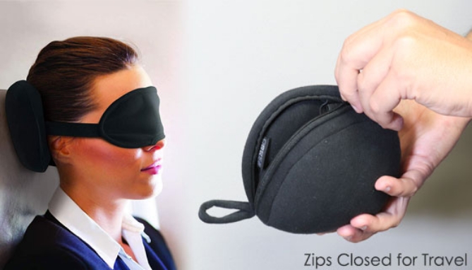 Picture 2 of Super Comfy 2-in-1 Travel Pillow And Eye Mask