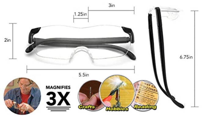 Picture 2 of Big Vision Magnifying Glasses - Slightly Irregular