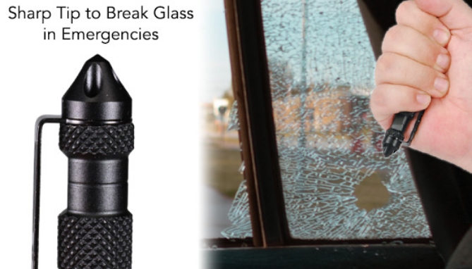Picture 2 of Heavy Duty Tactical Pen with Emergency Glass Breaker