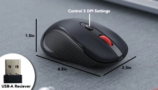 Picture 4 of Wireless Computer Mouse with USB Receiver