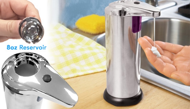 Picture 2 of Stainless-Steel Touchless Soap Dispenser