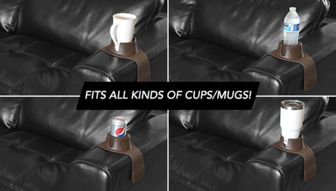 Picture 7 of Silicone Anti-Spill Cup Holder for Sofas, Couches, and Armchairs
