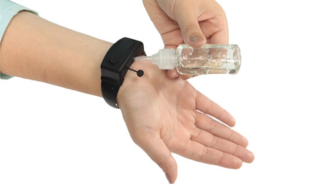 Picture 4 of Refillable Hand Sanitizer Dispensing Wristband