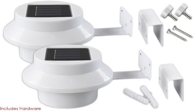 Picture 7 of Outdoor Solar Powered Safety Lights - Set of 2