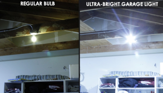 Picture 3 of LED Triple Panel Socket<br />Garage & Ceiling Light