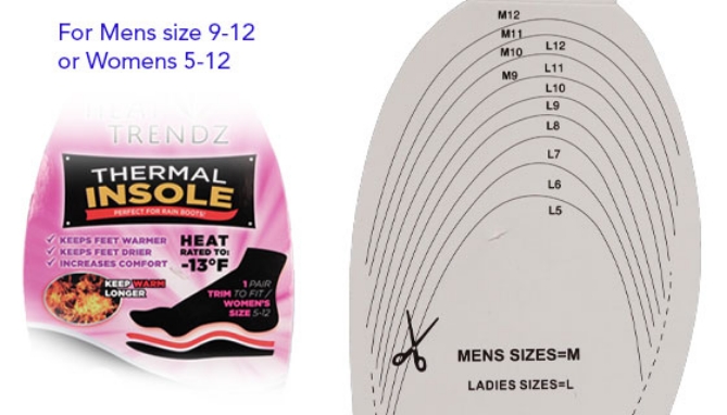 Picture 3 of Heat Trendz Insoles Trim To Fit Your Shoe!