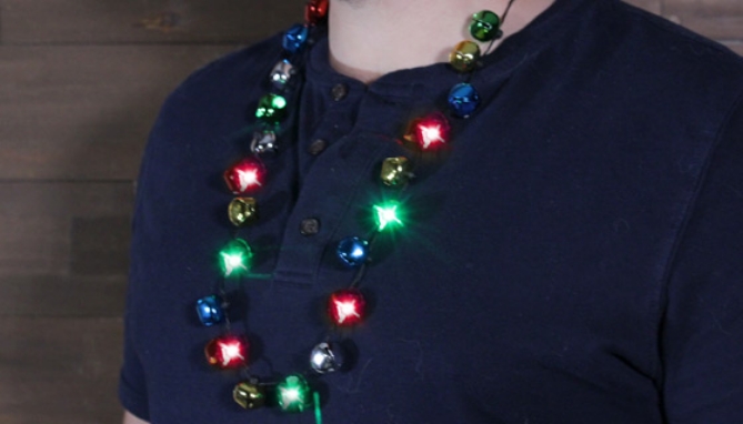 Picture 3 of Flashing Jingle Bell Necklace
