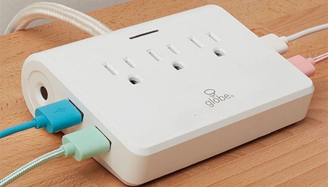Picture 5 of Designer Desktop Surge Protector with 4 USB Ports