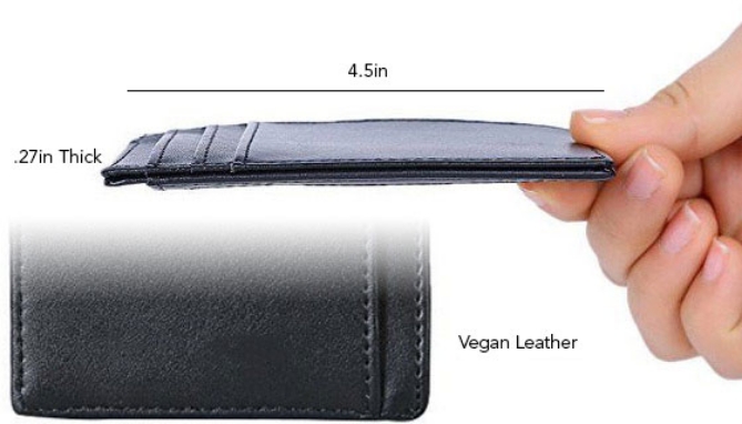 Picture 3 of RFID-Blocking Slim Wallet with ID Window