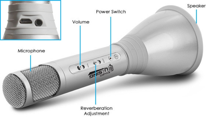 Picture 3 of 3-in-1 Wireless Karaoke Microphone Speaker