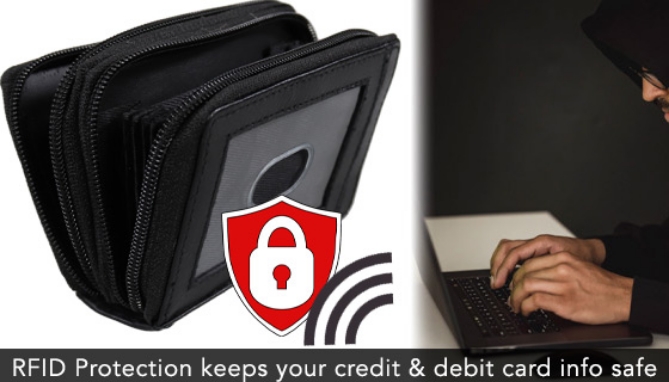 Click to view picture 3 of ALL NEW - Zip 'N Go Palm-Sized Wallet w/ RFID Protection