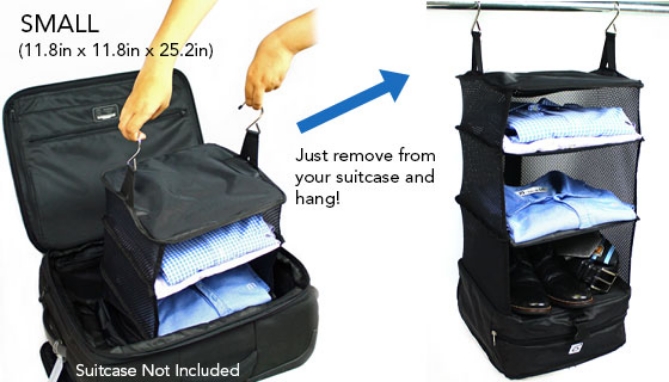 Picture 5 of Packable and Portable Hanging Travel Shelves: Choose Small or Large