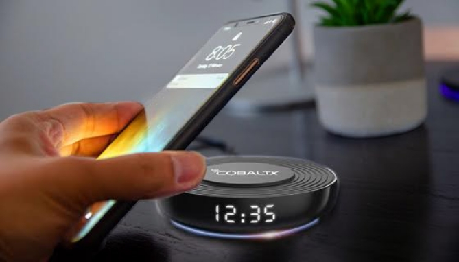 Picture 6 of Wireless Charging Pad with Digital LED Clock by CobaltX