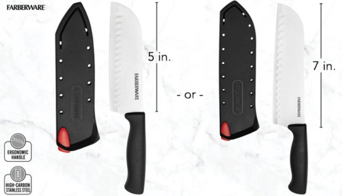 Picture 4 of Farberware Edgekeeper Santoku Kitchen Knife with Built-in Sharpener