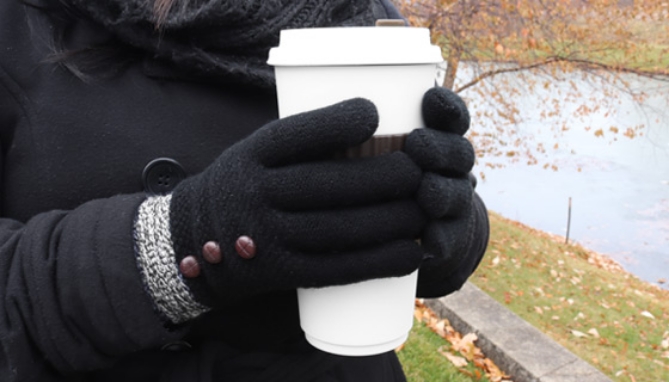 Picture 3 of Designer-Styled Ladies Knit Gloves