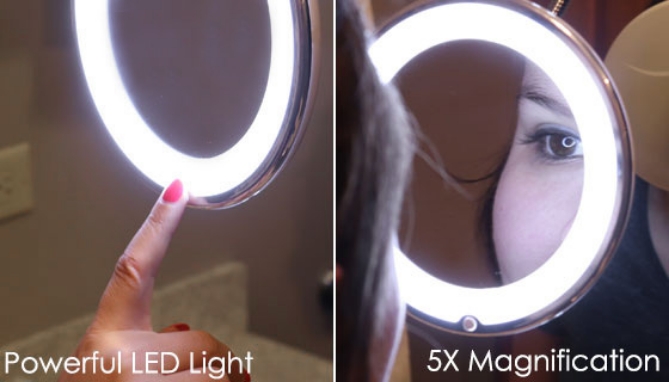 Picture 5 of Flexible Light Up Stretch Magnification Mirror
