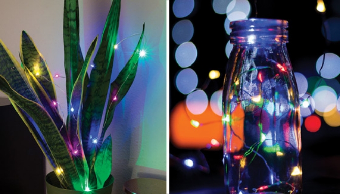Picture 4 of Colored LED String Lights for Glass Bottles