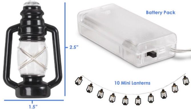 Picture 5 of 10 Mini LED Lantern String Lights
