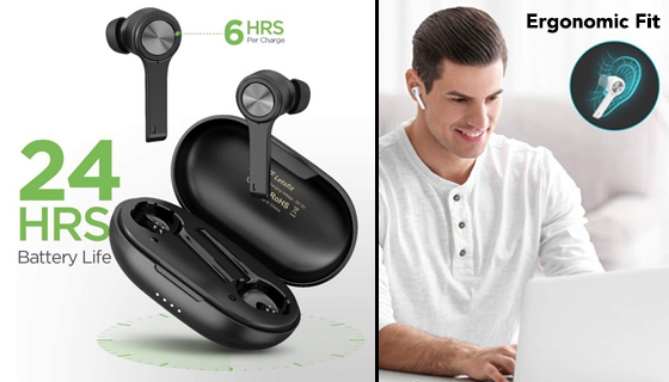 Picture 5 of True Wireless T13 Earbuds with Charging Case