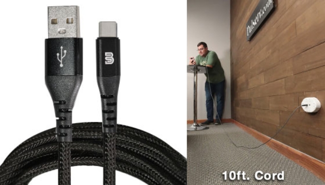 Picture 3 of 10 Foot Nylon-Braided USB Charging Cable (Available In Lightning, And USB-C)