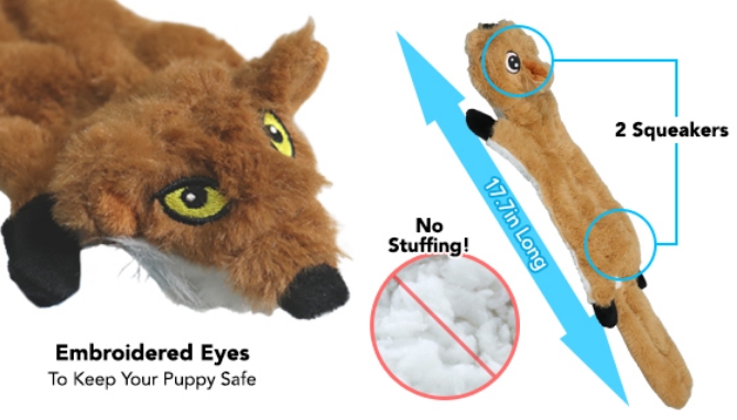 Picture 3 of Silly Critters Stuffing Free Dog Toys 3-Pack