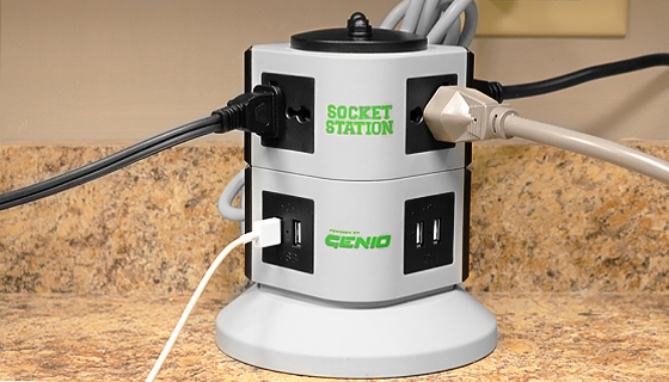 Picture 8 of Socket Station - 12 Outlet Tower Charger