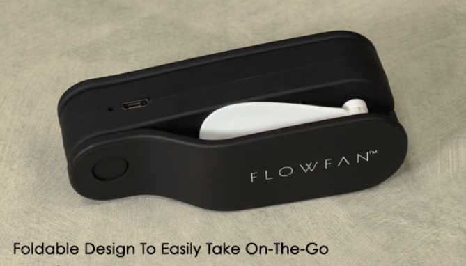 Picture 6 of Mini Flow Fan: Handheld Rechargeable Pocket Fan