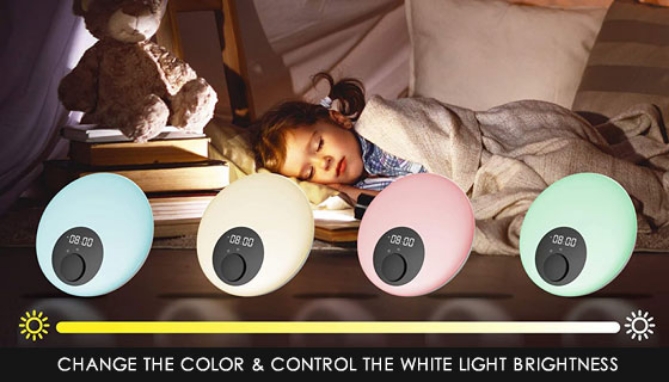 Click to view picture 7 of Wake-Up Light Alarm Clock with Bluetooth Speaker