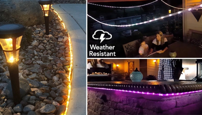 Picture 4 of 100 LED Indoor/Outdoor Color Changing Rope Lights w/ Remote