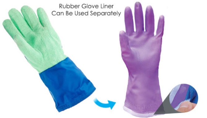 Picture 3 of CleanEase Microfiber Gloves - 1 Pair