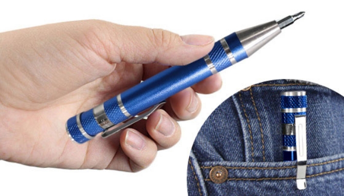 Click to view picture 4 of 8 in 1 Precision Screwdriver Tool Set Pen Style