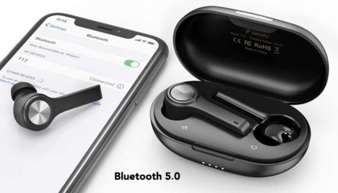 Picture 6 of True Wireless T13 Earbuds with Charging Case