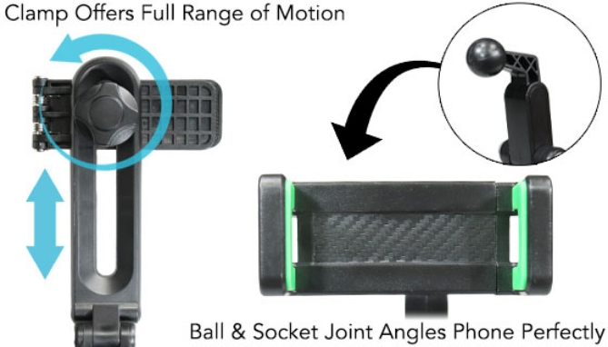 Picture 5 of Auto Visor Adjustable Bracket Smartphone Holder