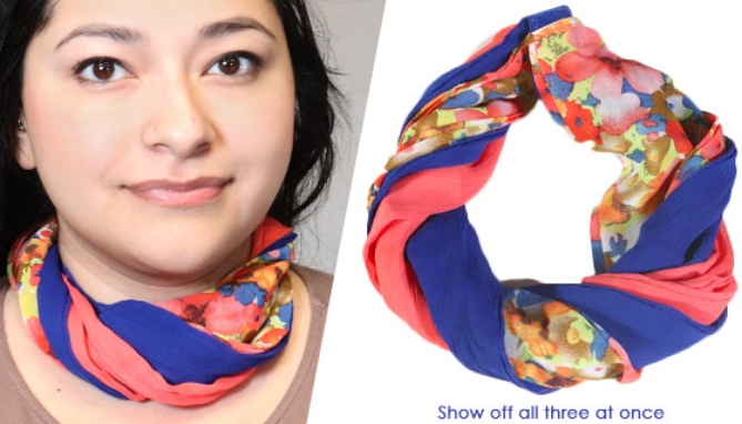 Picture 4 of NecCessory Magnetic Scarves - Set of 3