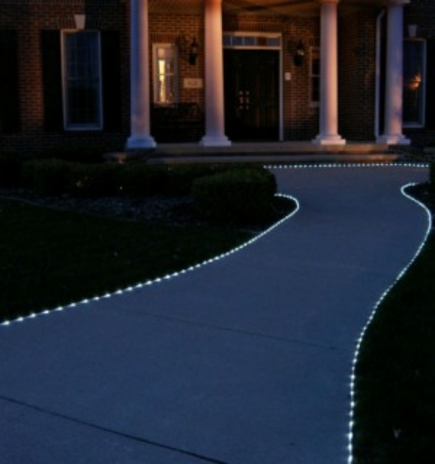Picture 4 of 50 LED Solar Rope Lights White - 16.5 ft. of Lights (23 ft E to E)