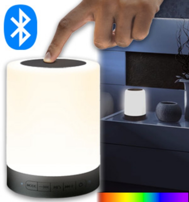 Picture 1 of Light-Up Touch Speaker with True Wireless Mode