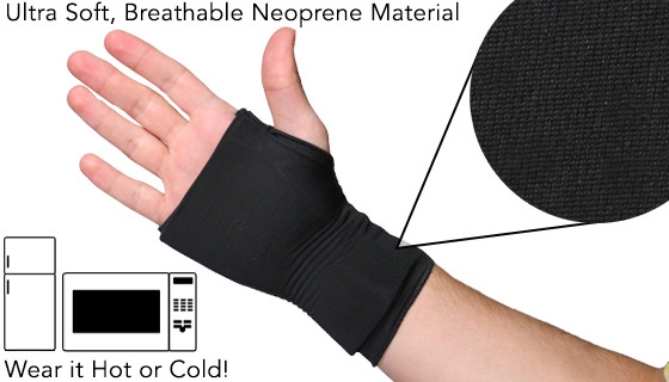 Picture 2 of Hot & Cold Therapy Gel Wrist Wrap