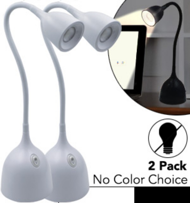 Picture 1 of Energy-Saving Luxury Desk Lamp With Smooth GooseNeck 2PK