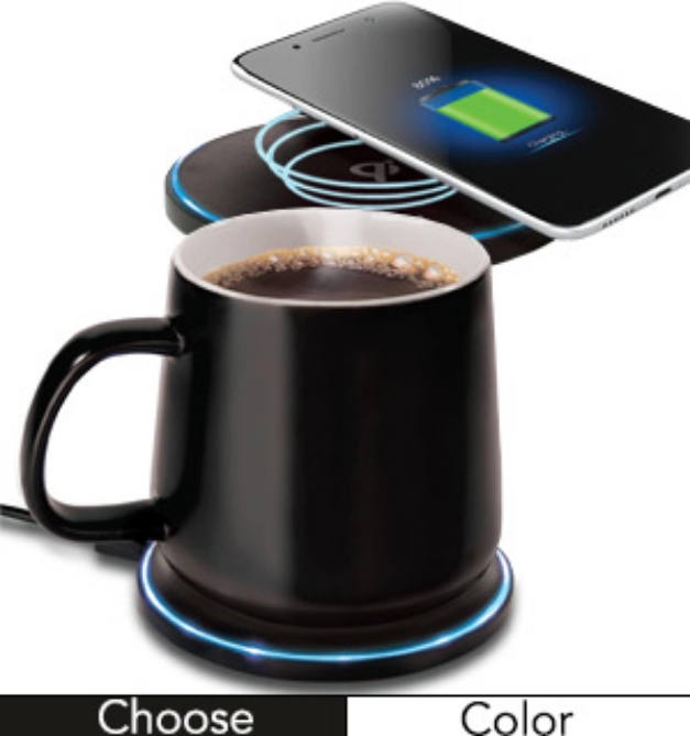 Picture 1 of Smart Mug Warmer With 15W Wireless Phone Charging